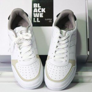 White Sneakers by Blackwell - Shoes Size 12 - Vegan Leather - Never Worn Outside